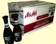 Japanese Beer - Everything is edible, the 'cardboard box' is also chocolate with a custom designed print on it.